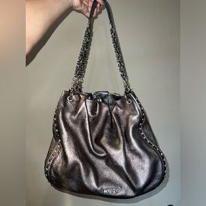 Women’s Hugo Boss Metallic Silver Purse